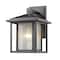 Z-Lite Aspen 1 Light Outdoor, Black And Clear Seedy 554S-BK - alternate 1